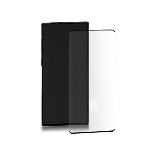 Hartowane szkło ochronne PREMIUM do Samsung Galaxy Note10 | 3D | Czarne | Pełne Qoltec