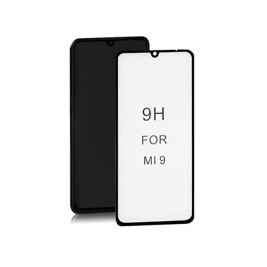 Hartowane szkło ochronne PREMIUM do Xiaomi Mi9 | 6D | Czarne | Pełne Qoltec