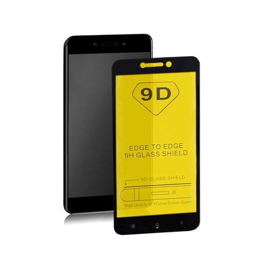 Hartowane szkło ochronne PREMIUM do Xiaomi Redmi 5A | 9D | Czarne | Pełne Qoltec