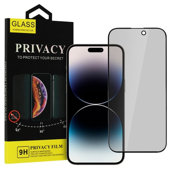 Hartowane szkło Privacy Glass do IPHONE 11 PRO MAX CZARNE Inna marka