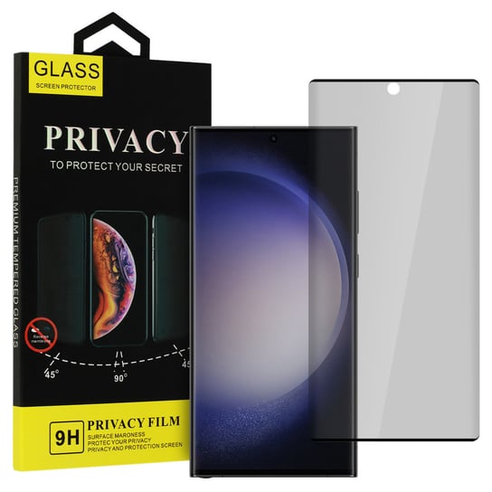 Hartowane szkło Privacy Glass do SAMSUNG GALAXY S23 ULTRA CZARNE Inna marka