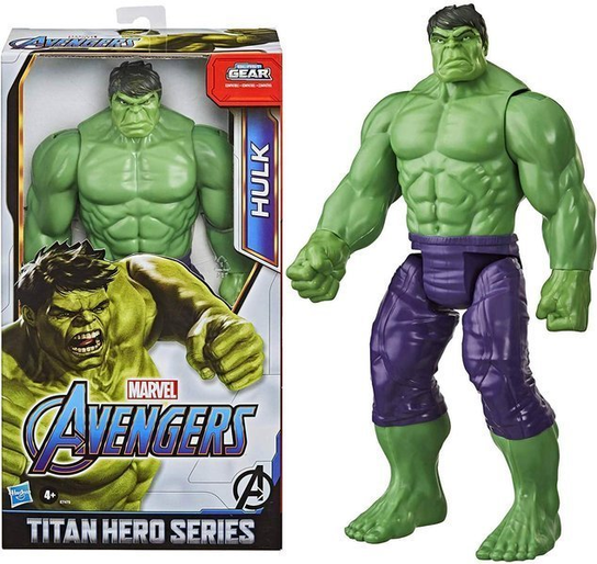 Figurine Marvel Avengers Titan Hero Hulk – 30 Cm – Blast Gear Compatible – Vert – Dès 4 Ans
