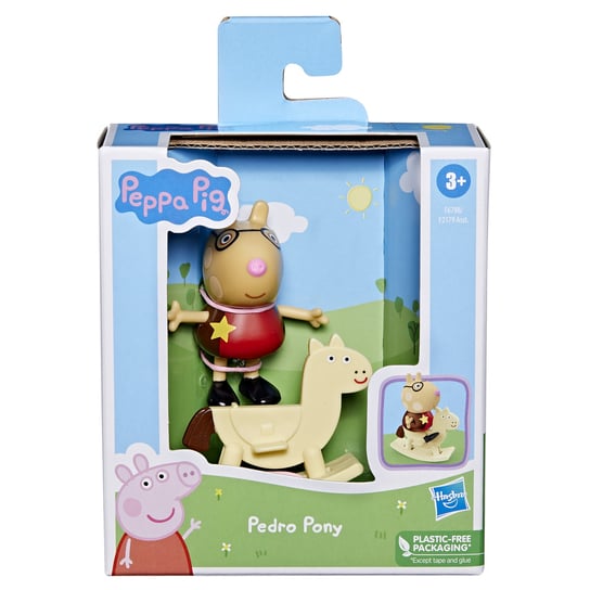 Hasbro, figurka Świnka Peppa, PEDRO Z KONIEM NA BIEGUNACH Świnka Peppa