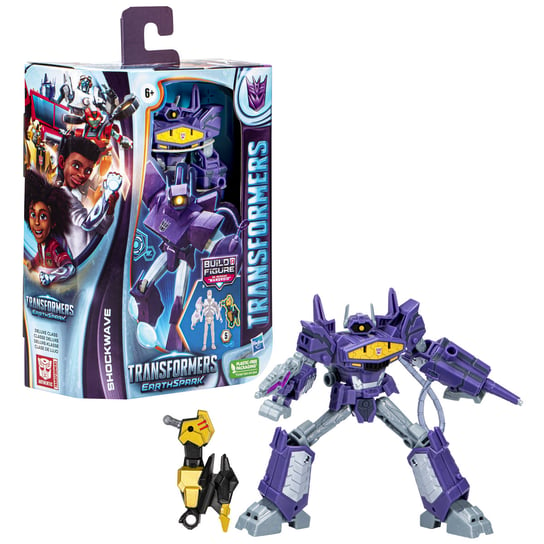 Hasbro, figurka Transformers EARTHSPARK TERRAN DELUXE SHOCKWAVE Transformers