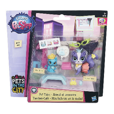 Hasbro, Littlest Pet Shop, Zwierzakowe historie, figurki i lodowisko, B4482/B8037 Littlest Pet Shop