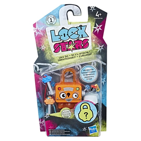 Hasbro Lock Stars, figurka Orange Square Robot, E3103/E3207 Lock Stars