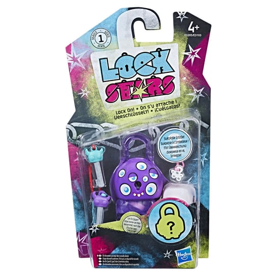 Hasbro Lock Stars, figurka Purple With Eyeballs, E3103/E3205 Lock Stars