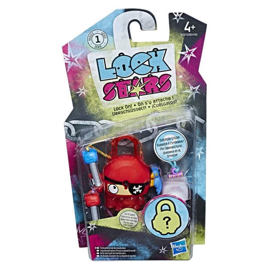 Hasbro Lock Stars, figurka Red Pirate, E3103/E3213 Lock Stars