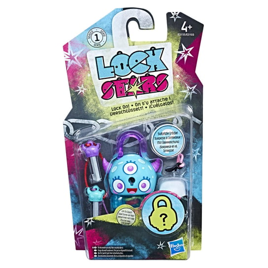 Hasbro Lock Stars, figurka Teal Monster Horns, E3103/E3155 Lock Stars