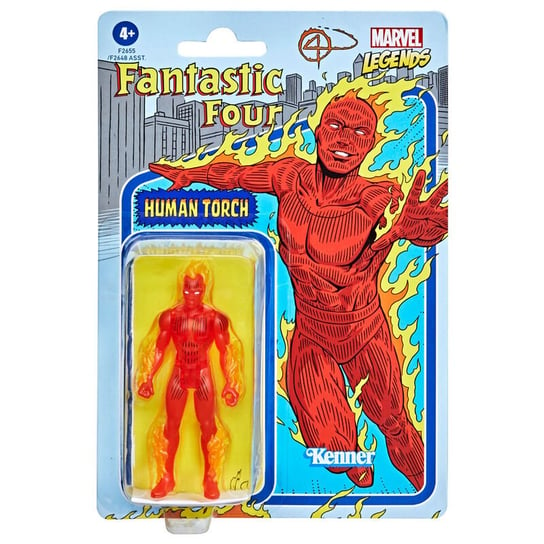 Hasbro, Marvel Legends Classic Retro Collection, Human Torch, 10 cm, F2655 Hasbro