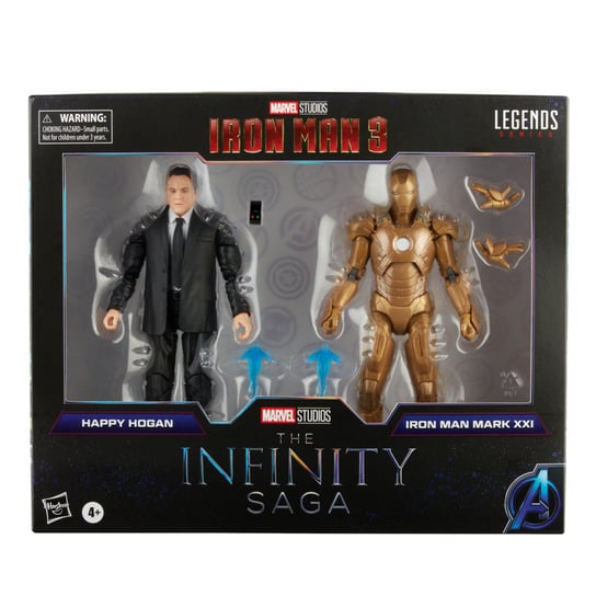 Hasbro, Marvel, Zestaw figurek kolekcjonerskich Legends Infinity Happy Iron Man MKXXI Hasbro