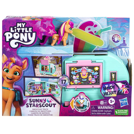 Hasbro, My Little Pony, Zestaw Sunny Starscout i ciężarówka ze smoothie + 1 figurka, F6339 My Little Pony