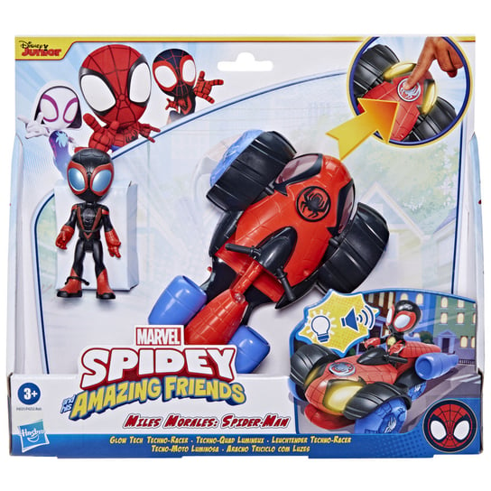 Hasbro, Spider-Man Spidey I Super-Kumple Techno Racer Pojazd Ze Światłami Hasbro