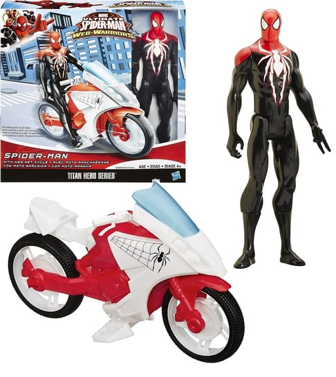 HASBRO SPIDERMAN 30cm +MOTOR B3209 WEB NET CYCLE Hasbro