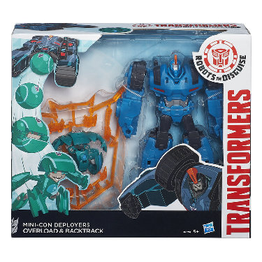 Hasbro, Transformers, figurki Overload i Minicon Backtrack Transformers