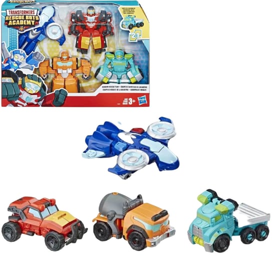 Hasbro Transformers Rescue Bots Academy Zestaw 4 Autobotów 2w1 E5099 Hasbro