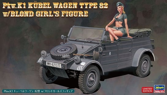 Hasegawa Sp-453-52253 Pkw.K1 Kübelwagen Type 82 W/Blond Girl'S Figure 1/24 HASEGAWA