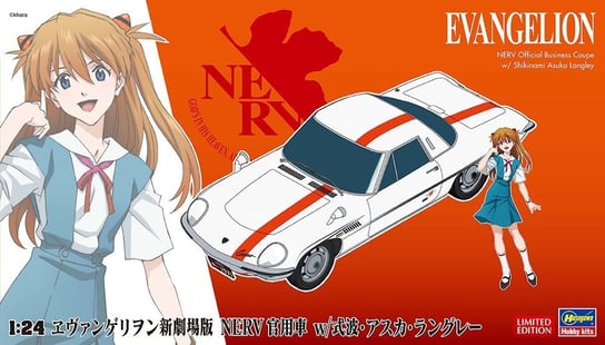 Hasegawa Sp-459-52259 Evangelion Nerv Official Business Coupe W/Shikinami Asuka Langley 1/24 HASEGAWA