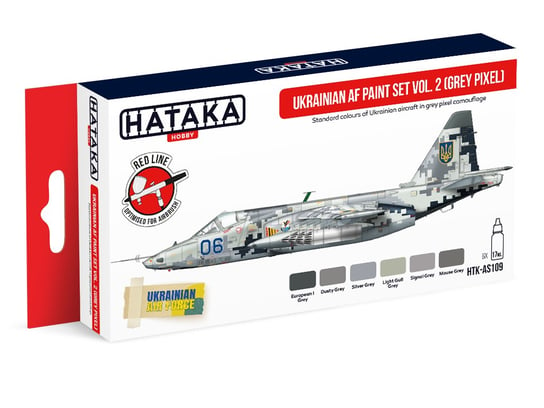 Hataka AS109 Ukrainian AF paint set vol. 2 (Grey Pixel) 17ml Inna marka