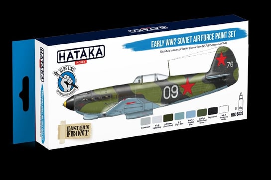Hataka Hobby, zestaw farb modelarskich, Blue Line, HTK-BS33 Early WW2 Soviet Air Force Paint Set Hataka Hobby