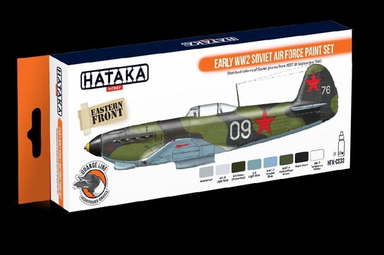 Hataka Hobby, zestaw farb modelarskich, Orange Line, HTK-CS33 Early WW2 Soviet Air Force Paint Set, 8 x 17ml Hataka Hobby