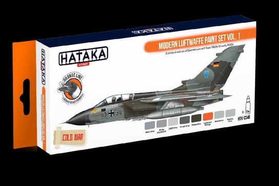 Hataka Hobby, zestaw farb modelarskich, Orange Line, HTK-CS48 Modern Luftwaffe paint set vol. 1, 8 x 17ml Hataka Hobby