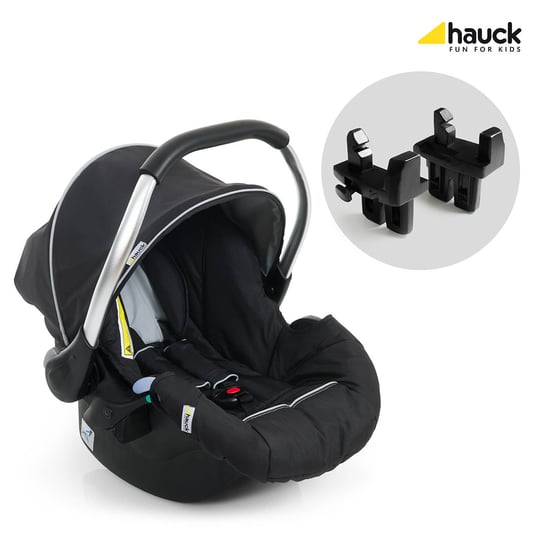 Hauck, Zero Plus Comfort, Fotelik samochodowy z adapterem, Duett 2, 0-13 kg, Black Hauck
