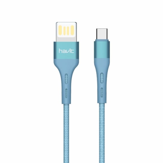 HAVIT kabel  H6113 USB - USB-C  1,2m 2,1A niebieski HAVIT
