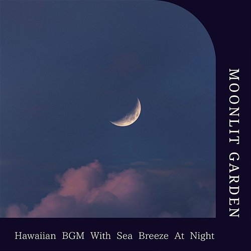 Hawaiian Bgm with Sea Breeze at Night Moonlit Garden