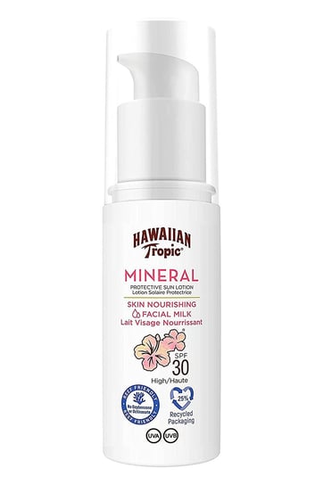 Hawaiian Tropic, Mineral Skin Milk for Face, Balsam przeciwsłoneczny SPF30, 50 ml Hawaiian Tropic
