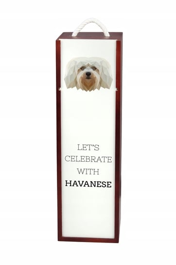 Hawańczyk Pudełko na wino z geometrycznym psem Inna marka