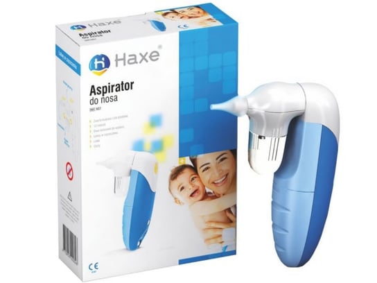 Haxe, Elektryczny aspirator do nosa na katar/Odciągacz na katarek, Sól HAXE