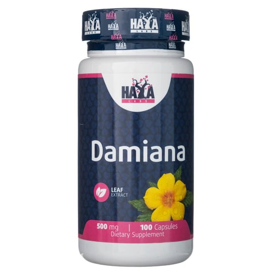 Haya Labs, Damiana 500 mg -  Suplement diety, 100 kaps. Haya Labs