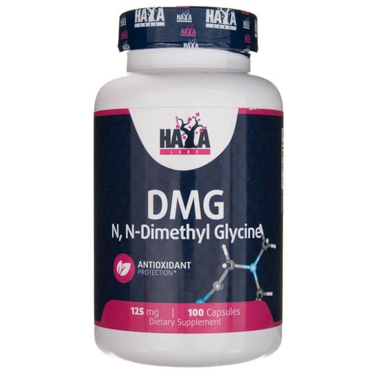 Haya Labs, DMG (Dimetyloglicyna) 125 mg -  Suplement diety, 100 kaps. Haya Labs