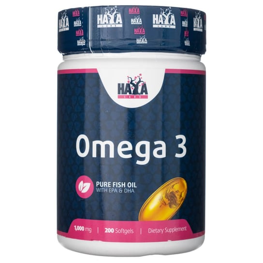 Haya Labs, Omega 3 1000 mg -  Suplement diety, 200 kaps. Haya Labs
