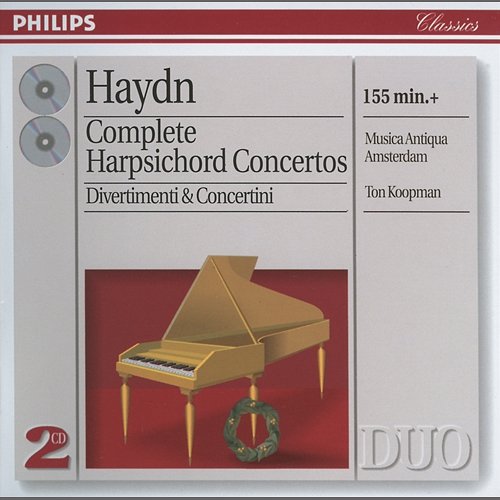 Haydn: Complete Harpsichord Concertos; Divertimenti etc. Musica Antiqua Amsterdam, The Amsterdam Baroque Orchestra, Ton Koopman
