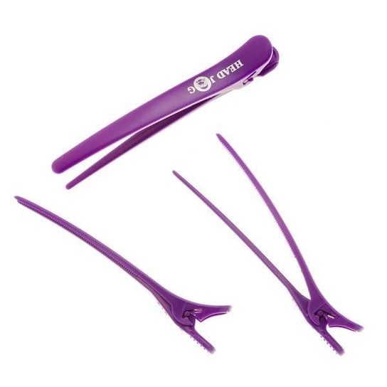 Head Jog Klip Itz Klipsy Fryzjerskie Purpura 6 szt Hair Tools