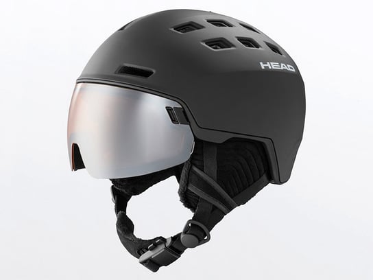 Head, Kask narciarski z przyłbicą szybą, Radar 2021, czarny, rozmiar M/L (56-59 cm) Head
