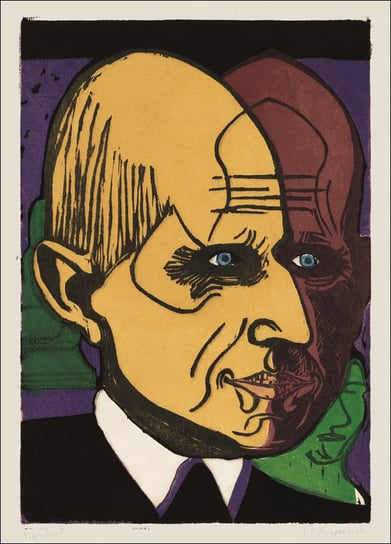 Head of Dr. Bauer, Ernst Ludwig Kirchner - plakat 60x80 cm Galeria Plakatu