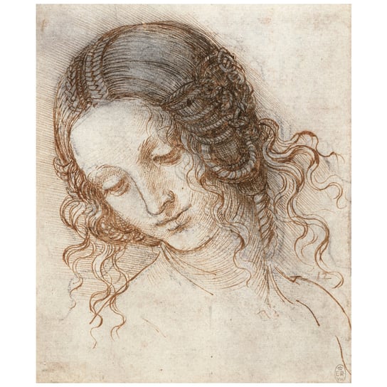 Head Of Leda - Leonardo Da Vinci 80x100 Legendarte