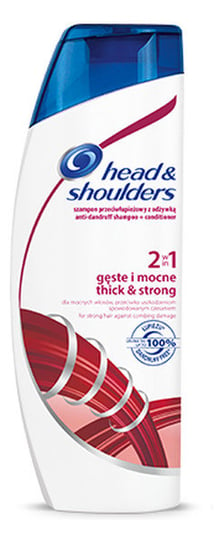 Head & Shoulders, Thick&Strong, szampon przeciwłupieżowy z odżywką 2w1, 360 ml Head & Shoulders