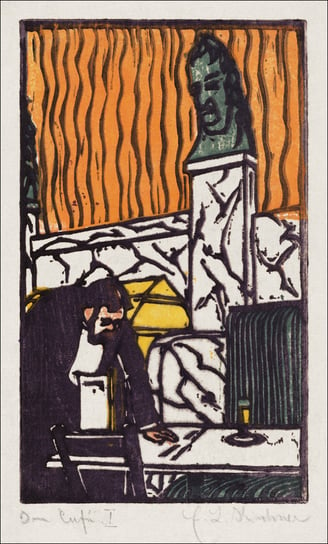 Head Waiter in Café, Ernst Ludwig Kirchner - plakat 40x50 cm Galeria Plakatu
