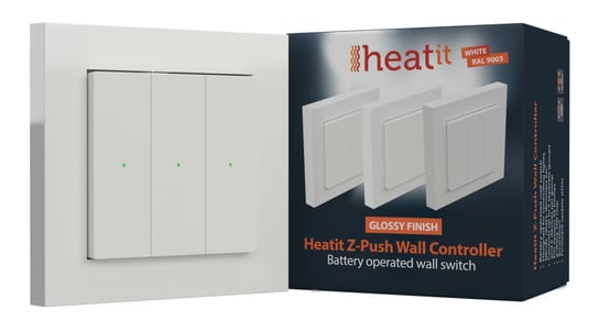 Heatit Z-Push Wall Controller biały połysk Z-wave Inna marka