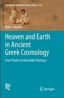 Heaven and Earth in Ancient Greek Cosmology Couprie Dirk L.
