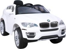 Hecht Bmw X6 White Samochód Terenowy Elektryczny Akumulatorowy Auto Jeździk Pojazd Zabawka Dla Dzieci + Pilot  Dystrybutor Autoryzowany Dealer Hecht HECHT