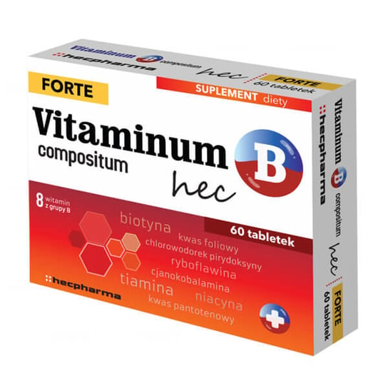 Hecpharma,  Suplement diety Vitaminum B Compositum Forte Hec, 60 tab. HECPHARMA