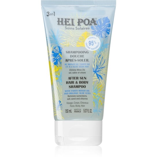 Hei Poa After Sun Monoi & Aloe Vera żel pod prysznic do ciała i włosów po opalaniu 150 ml Hei Poa