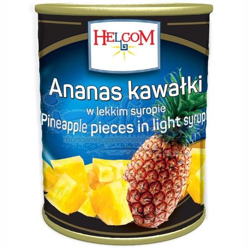 Helcom ananas kawałki w syropie 3100ml Helcom