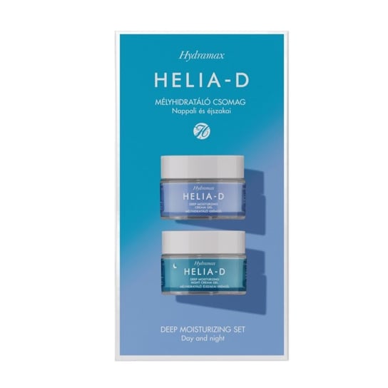 Helia-D Hydramax Deep Moisturizing Day + Night Cream zestaw głęboko nawilżający krem-żel na dzień + na noc 2x50ml Helia-D