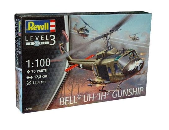 Helikopter 1:100 04983 Bell UH-1H Gunship (REV-04983) Revell